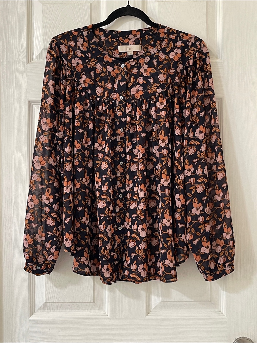 LOFT Floral Blouse